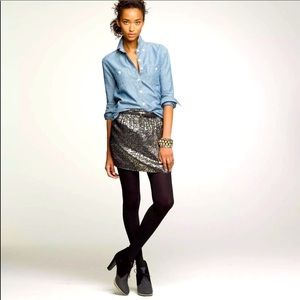 Urban Outfitters Kimchi Blue Gold Purple Brocade Metallic Mini Skirt Sz2